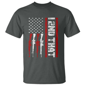 Vintage USA Flag 2nd Amendment T Shirt Pro Gun Lovers TS10 Dark Heather Print Your Wear