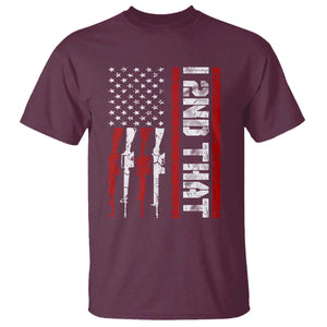 Vintage USA Flag 2nd Amendment T Shirt Pro Gun Lovers TS10 Maroon Print Your Wear
