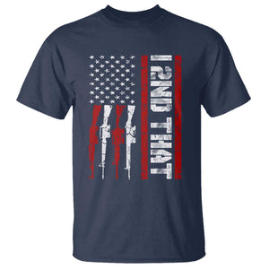 Vintage USA Flag 2nd Amendment T Shirt Pro Gun Lovers TS10 Navy Print Your Wear