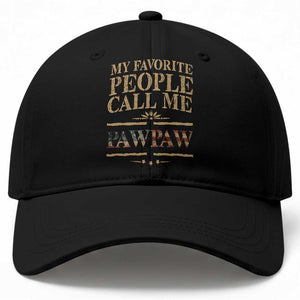 Funny Grandpa Baseball Cap My Favorite People Call Me Pop Pop Retro American Flag TS10 Print Your Wear