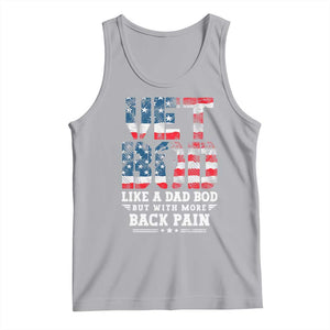 Vet Bod Tank Top Funny Military Veteran Dad Bod American Flag TS10 Athletic Heather Print Your Wear
