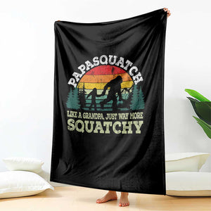 Grandpa Bigfoot Throw Blanket Retro Sasquatch Funny TS10 Print Your Wear