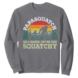 Grandpa Bigfoot Sweatshirt Retro Sasquatch Funny TS10 Charcoal Print Your Wear
