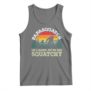 Grandpa Bigfoot Tank Top Retro Sasquatch Funny TS10 Black Heather Print Your Wear