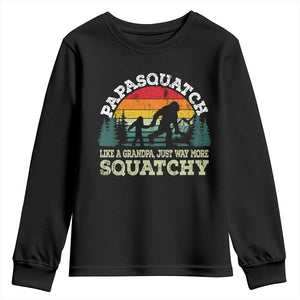 Grandpa Bigfoot Youth Sweatshirt Retro Sasquatch Funny TS10 Black Print Your Wear