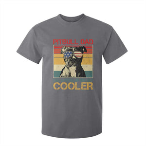Vintage Pitbull Dad T Shirt For Kid Like A Regular Dad But Cooler TS10 Charcoal Print Your Wear