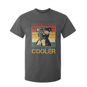 Vintage Pitbull Dad T Shirt For Kid Like A Regular Dad But Cooler TS10 Dark Heather Print Your Wear
