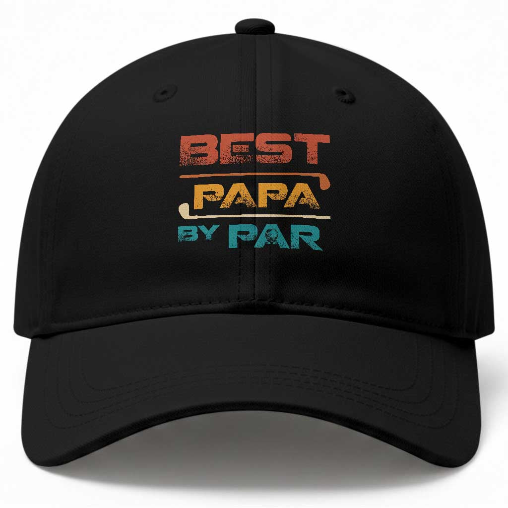 Golf Dad Baseball Cap Best Papa By Par Golfing Golfer Funny Fathers Day Gifts TS10 Print Your Wear