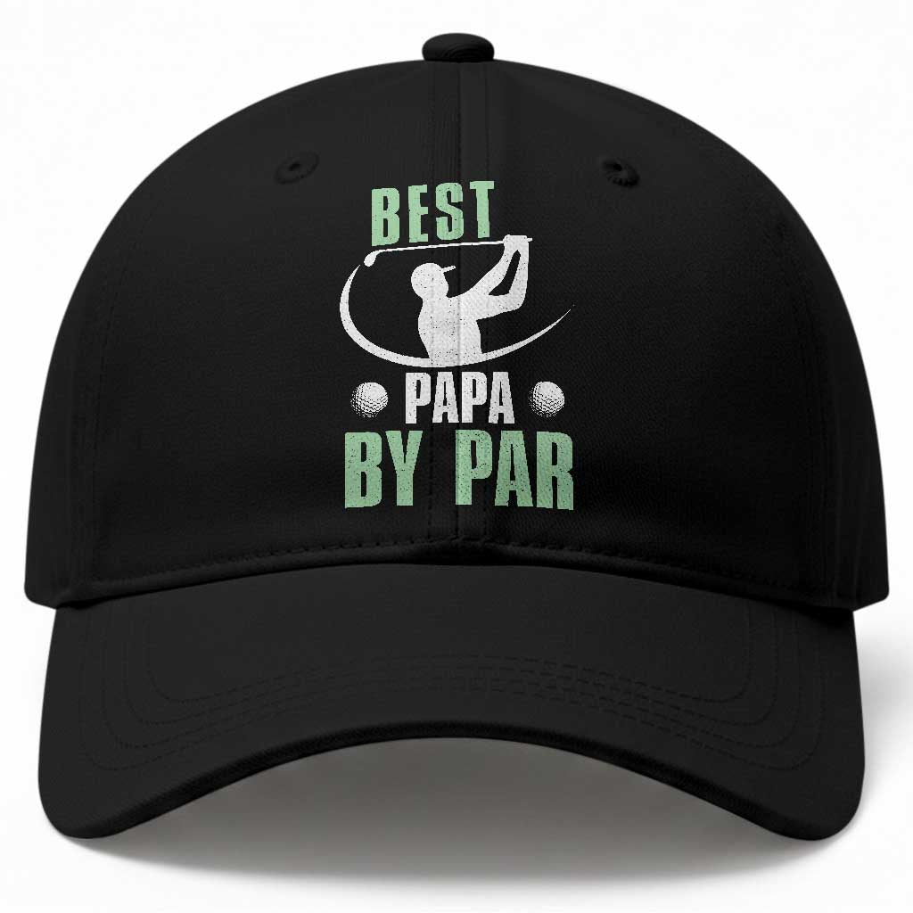 Golf Dad Baseball Cap Best Papa By Par Funny Golfer Fathers Day Gifts TS10 Print Your Wear