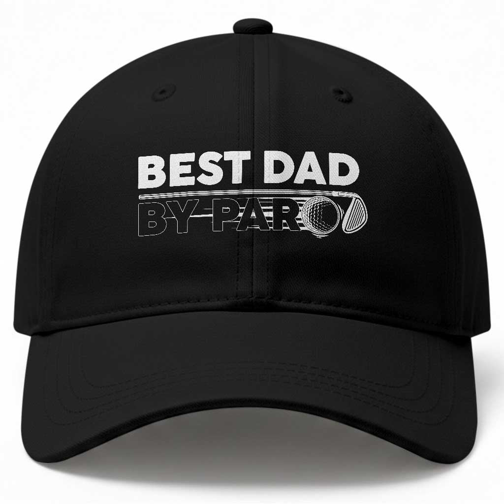 Golf Dad Baseball Cap Best Dad By Par Golfing Golfer Funny Fathers Day Gifts TS10 Print Your Wear