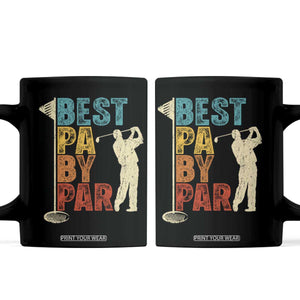 Golf Gifts for Dad Coffee Mug Retro Best Pa By Par Fathers Day TS10 Black Print Your Wear