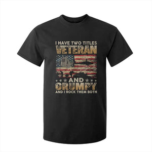 Grumpy Old Veteran T Shirt For Kid Funny Military Veteran USA Flag TS10 Black Print Your Wear
