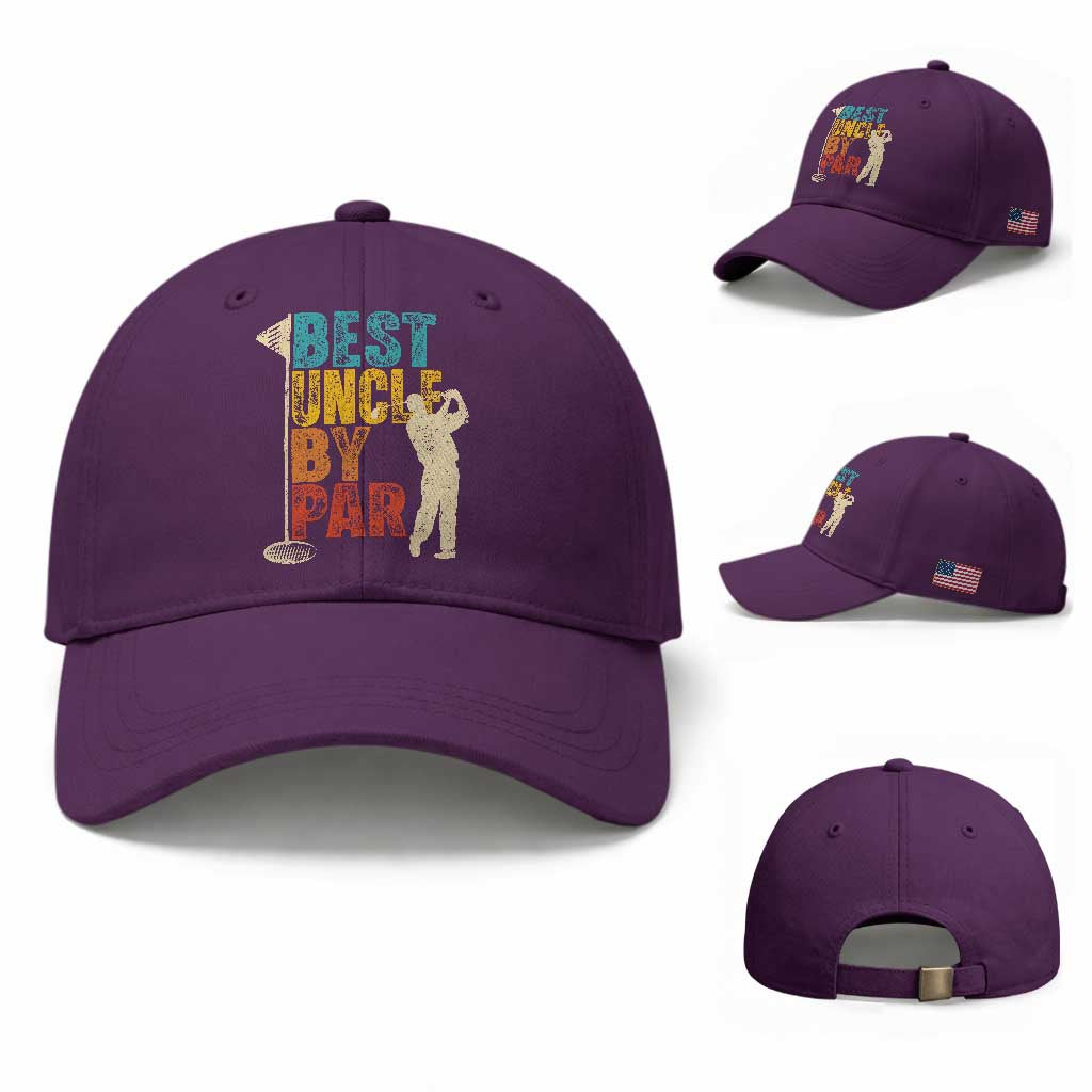 Golf Gifts for Uncle Baseball Cap Golf Fathers Day Golfer Uncle Gift TS10 Baseball Cap Universal Fit Purple Print Your Wear
