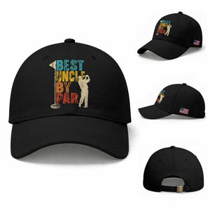 Golf Gifts for Uncle Baseball Cap Golf Fathers Day Golfer Uncle Gift TS10 Baseball Cap Universal Fit Black Print Your Wear