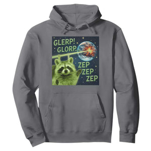 Funny Alien Raccoon Meme Hoodie Glerp Glorp Brainrot Stupid Gift TS10 Charcoal Print Your Wear