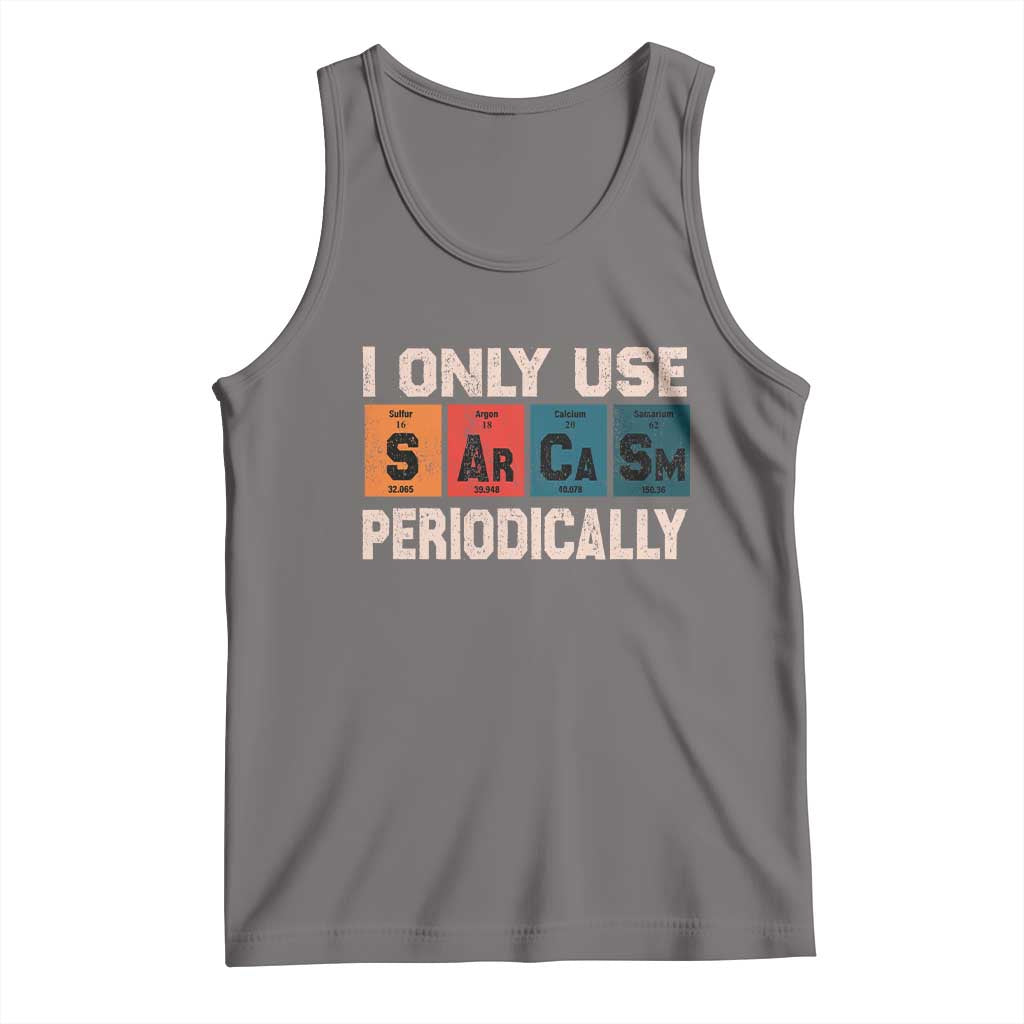 Sarcasm Periodic Table Tank Top Element Weird Science Joke Gift TS10 Deep Heather Print Your Wear