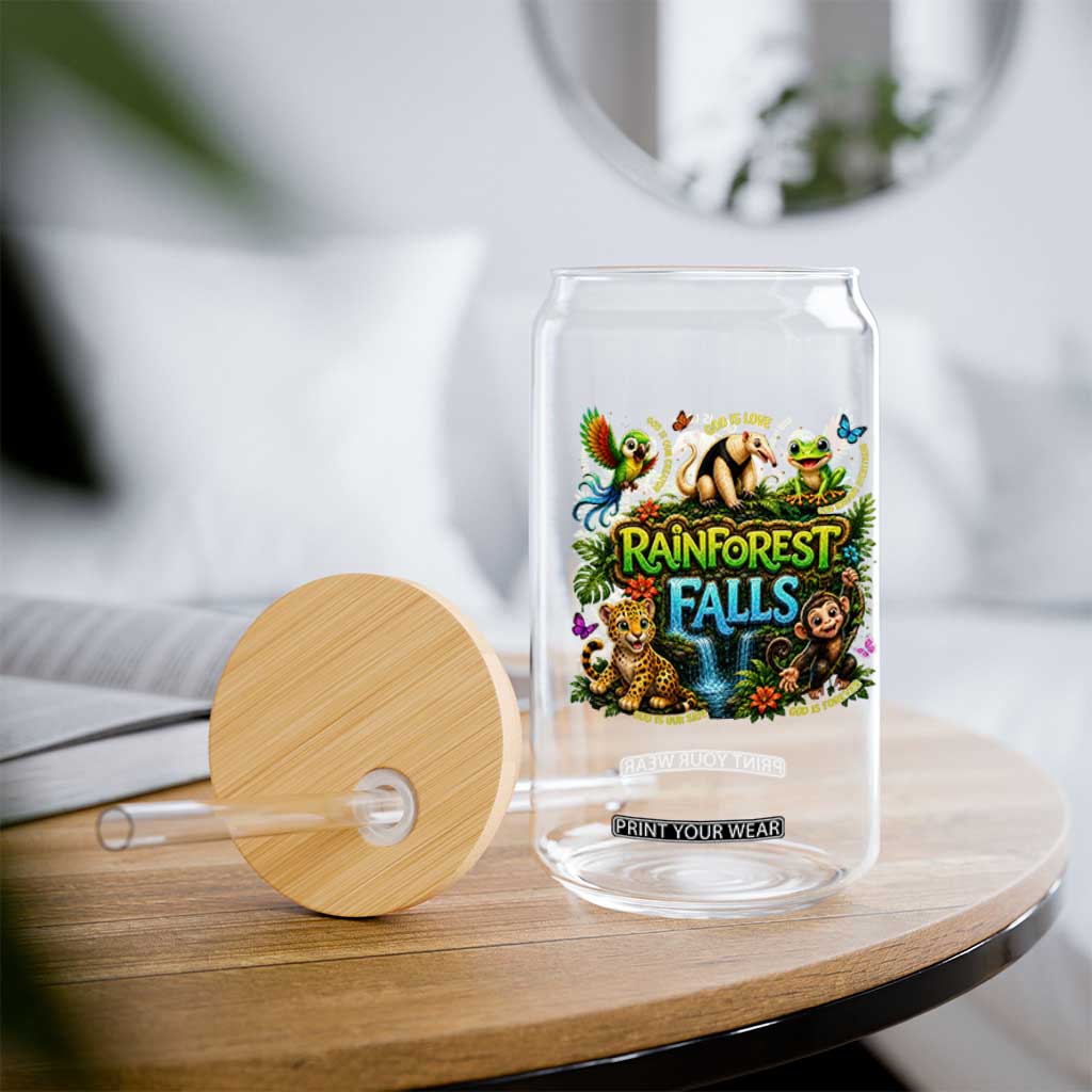 VBS 2026 Glass Can Rainforest Falls Exploring The Nature of God VBS 2026 TS10 Print Your Wear