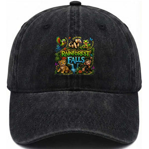 VBS 2026 Washed Cotton Baseball Cap Rainforest Falls Exploring The Nature of God VBS 2026 TS10 Print Your Wear