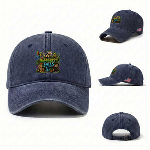 VBS 2026 Washed Cotton Baseball Cap Rainforest Falls Exploring The Nature of God VBS 2026 TS10 Washed Cap Universal Fit Navy Print Your Wear
