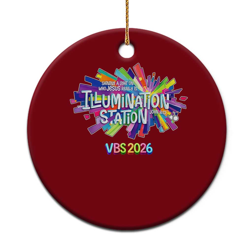 Illumination Station VBS 2026 Christian Lights Ceramic Ornament Bible Jesus TS10 1pc Red Print Your Wear