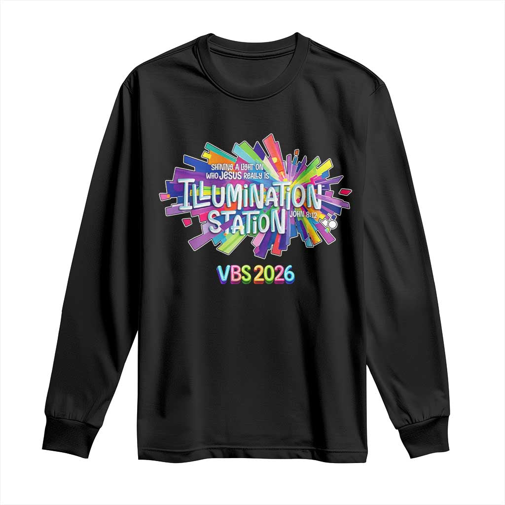 Illumination Station VBS 2026 Christian Lights Long Sleeve Shirt Bible Jesus TS10 Black Print Your Wear