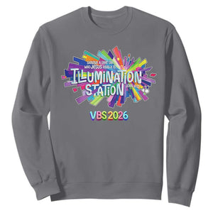 Illumination Station VBS 2026 Christian Lights Sweatshirt Bible Jesus TS10 Charcoal Print Your Wear
