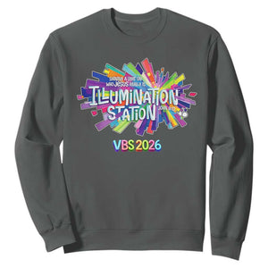 Illumination Station VBS 2026 Christian Lights Sweatshirt Bible Jesus TS10 Dark Heather Print Your Wear