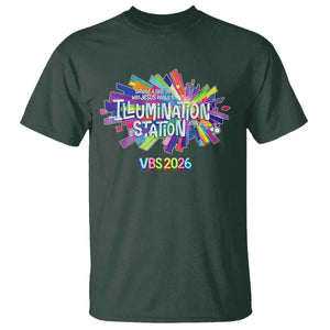Illumination Station VBS 2026 Christian Lights T Shirt Bible Jesus TS10 Dark Forest Green Print Your Wear
