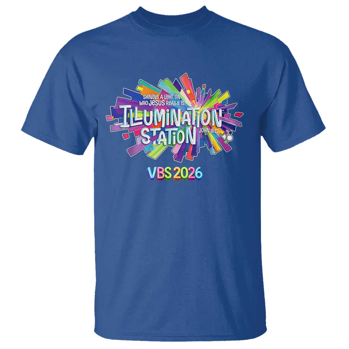 Illumination Station VBS 2026 Christian Lights T Shirt Bible Jesus TS10 Royal Blue Print Your Wear