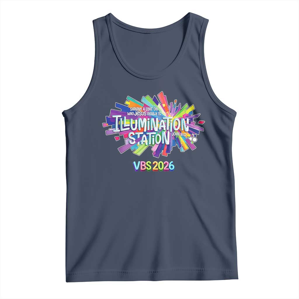 Illumination Station VBS 2026 Christian Lights Tank Top Bible Jesus TS10 Navy Print Your Wear