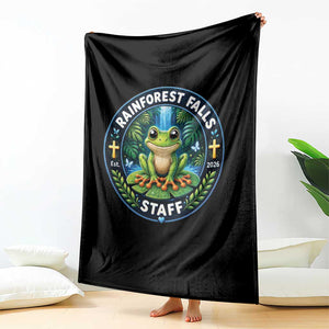 Rainforest Falls Staff Throw Blanket VBS 2026 Director Teacher TS10 Print Your Wear