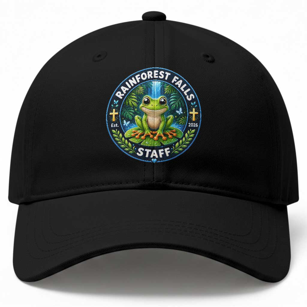 Rainforest Falls Staff Baseball Cap VBS 2026 Director Teacher TS10 Print Your Wear