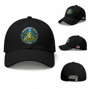 Rainforest Falls Staff Baseball Cap VBS 2026 Director Teacher TS10 Baseball Cap Universal Fit Black Print Your Wear