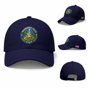 Rainforest Falls Staff Baseball Cap VBS 2026 Director Teacher TS10 Baseball Cap Universal Fit Dark Blue Print Your Wear