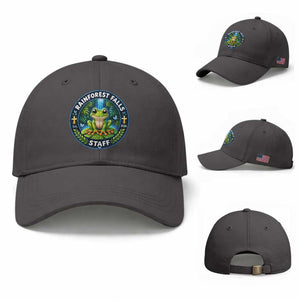 Rainforest Falls Staff Baseball Cap VBS 2026 Director Teacher TS10 Baseball Cap Universal Fit Dark Gray Print Your Wear