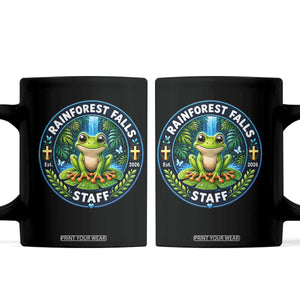 Rainforest Falls Staff Coffee Mug VBS 2026 Director Teacher TS10 Black Print Your Wear