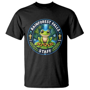 Rainforest Falls Staff T Shirt VBS 2026 Director Teacher TS10 Black Print Your Wear