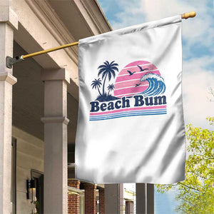 Beach Bum Garden Flag Retro Summer Vacation Surf Wave Tropical Sunset Aesthetic TS10 Print Your Wear