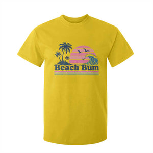 Beach Bum T Shirt For Kid Retro Summer Vacation Surf Wave Tropical Sunset Aesthetic TS10 Daisy Print Your Wear