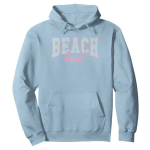 Beach Bum Hoodie Summer Vacation Beach Lovers TS10 Light Blue Print Your Wear