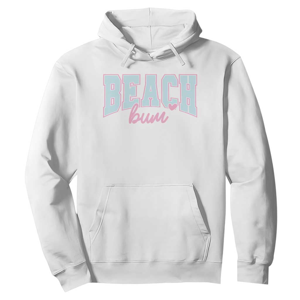 Beach Bum Hoodie Summer Vacation Beach Lovers TS10 White Print Your Wear