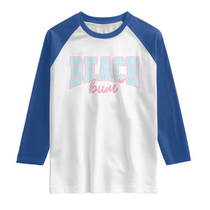 Beach Bum Raglan Shirt Summer Vacation Beach Lovers TS10 White Royal Print Your Wear