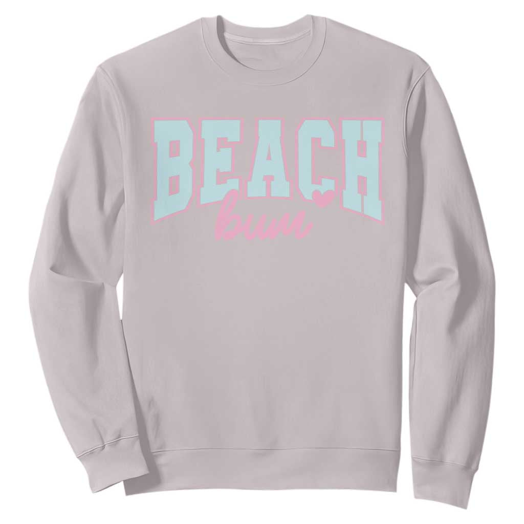 Beach Bum Sweatshirt Summer Vacation Beach Lovers TS10 Ice Gray Print Your Wear