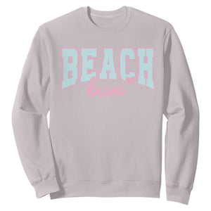 Beach Bum Sweatshirt Summer Vacation Beach Lovers TS10 Ice Gray Print Your Wear