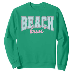 Beach Bum Sweatshirt Summer Vacation Beach Lovers TS10 Irish Green Print Your Wear