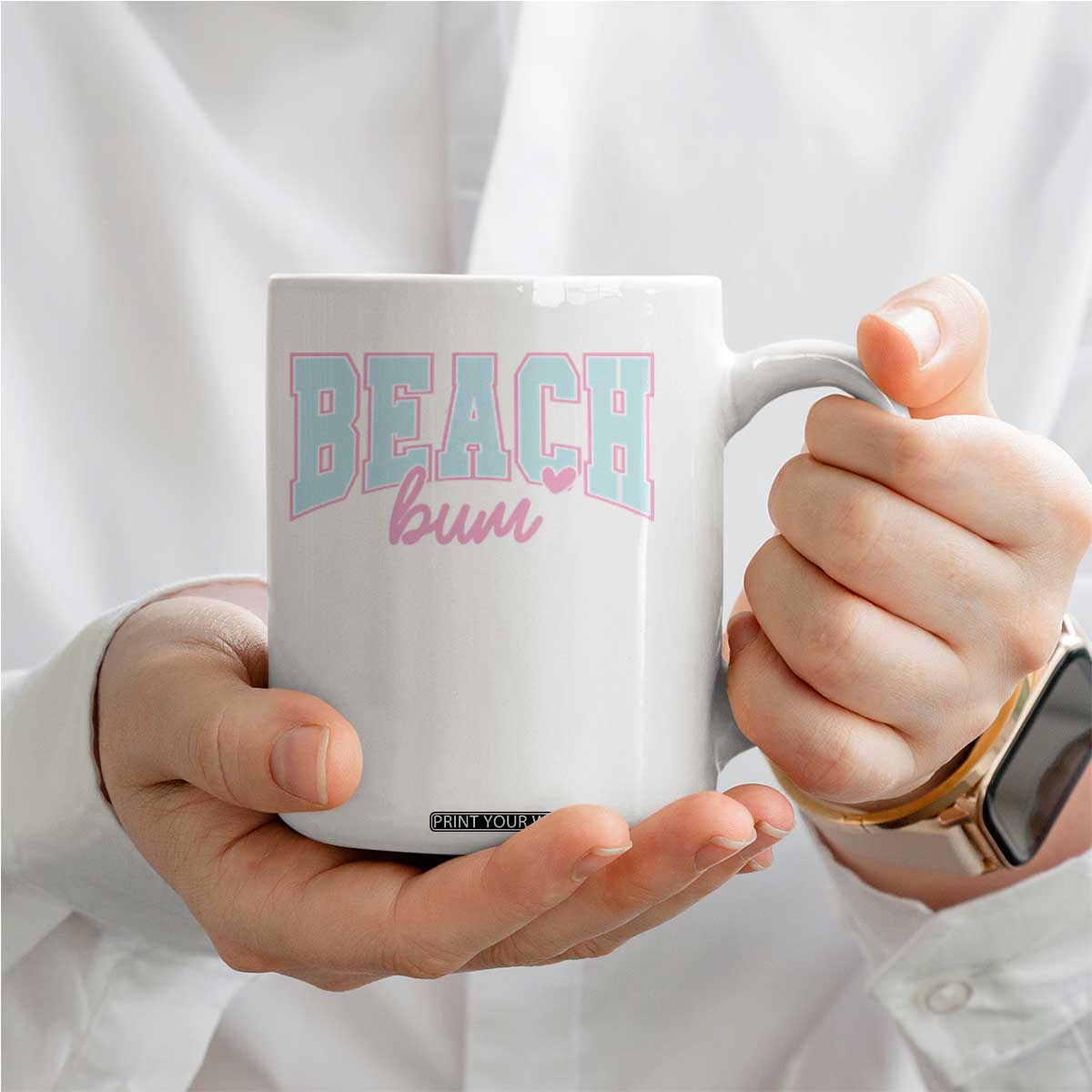 Beach Bum Coffee Mug Summer Vacation Beach Lovers TS10 Print Your Wear