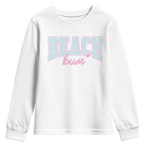 Beach Bum Youth Sweatshirt Summer Vacation Beach Lovers TS10 White Print Your Wear