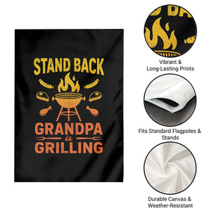 Grandpa Is Grilling Garden Flag Funny Fathers Day BBQ TS10 Print Your Wear