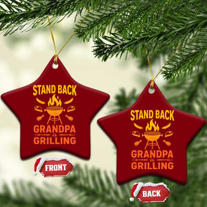 Grandpa Is Grilling Ceramic Ornament Funny Fathers Day BBQ TS10 Print Your Wear