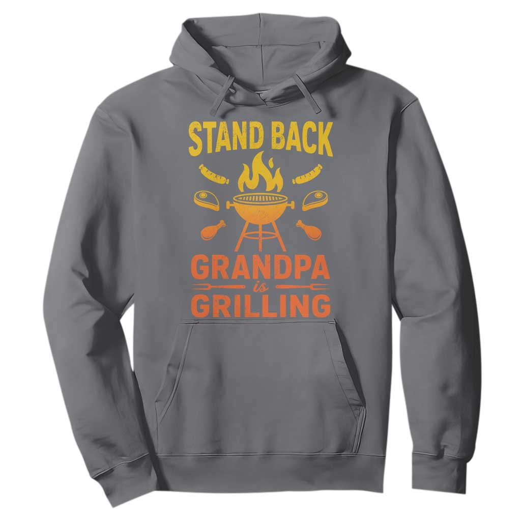 Grandpa Is Grilling Hoodie Funny Fathers Day BBQ TS10 Charcoal Print Your Wear